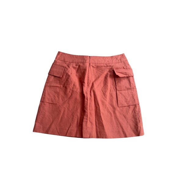 BANANA REPUBLIC Orange Asymmetrical Cut Skirt Size 10 - Picture 3 of 8